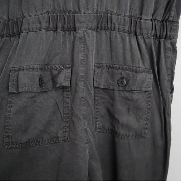 Gap gray short sleeve collared jumpsuit - Picture 3 of 7